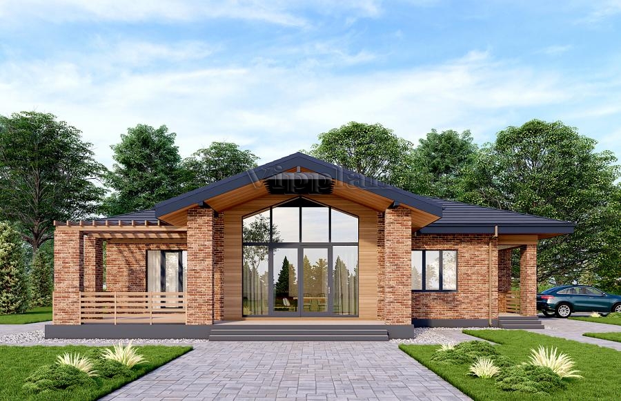 Одноэтажный дом с тремя спальнями, гаражом и вторым светом